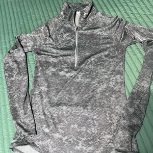 Under Armour Gray Digital Camo Half-Zip Pullover